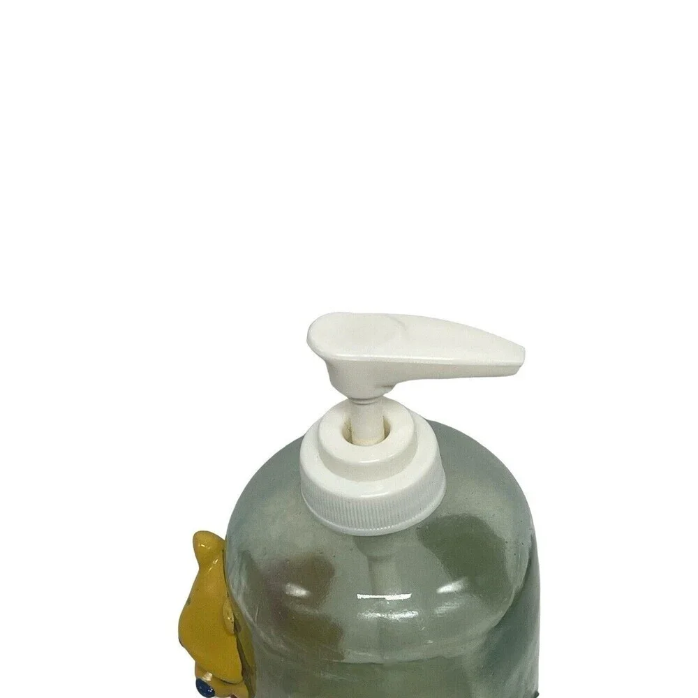 Vintage Winnie the Pooh Sunshine  Soap / Lotion  Dispenser 8” Glass RARE